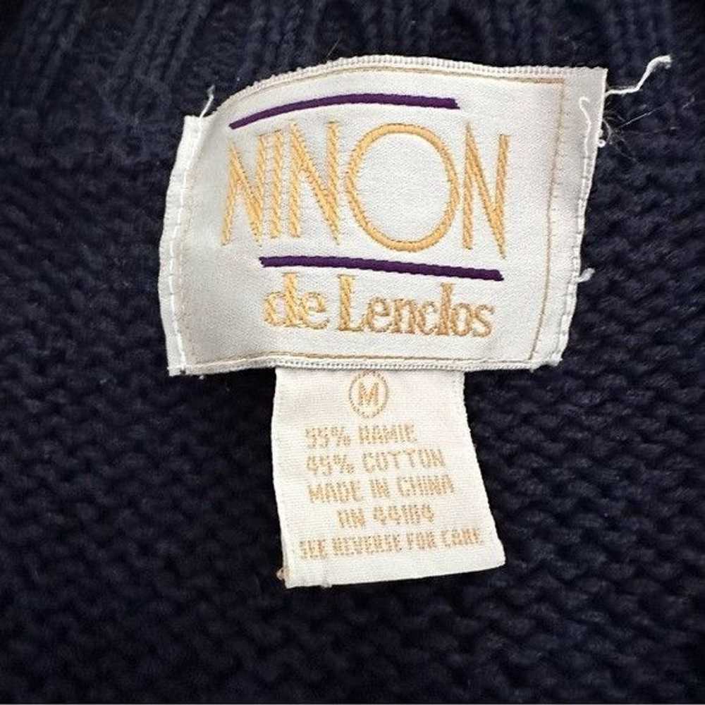 Vintage Vintage “Ninon De Lendos” Chunky Knit Flo… - image 4