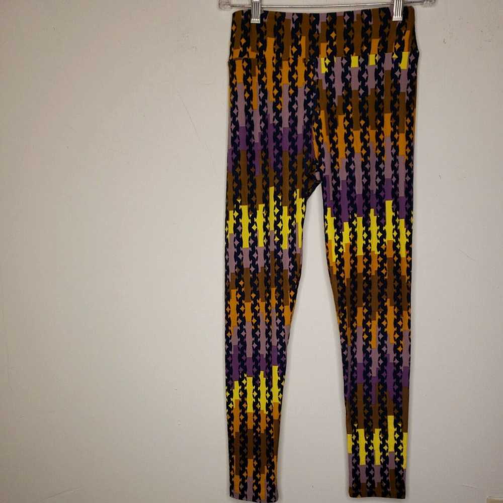 Vintage LuLaRoe Women's Leggings One Size Purple … - image 1