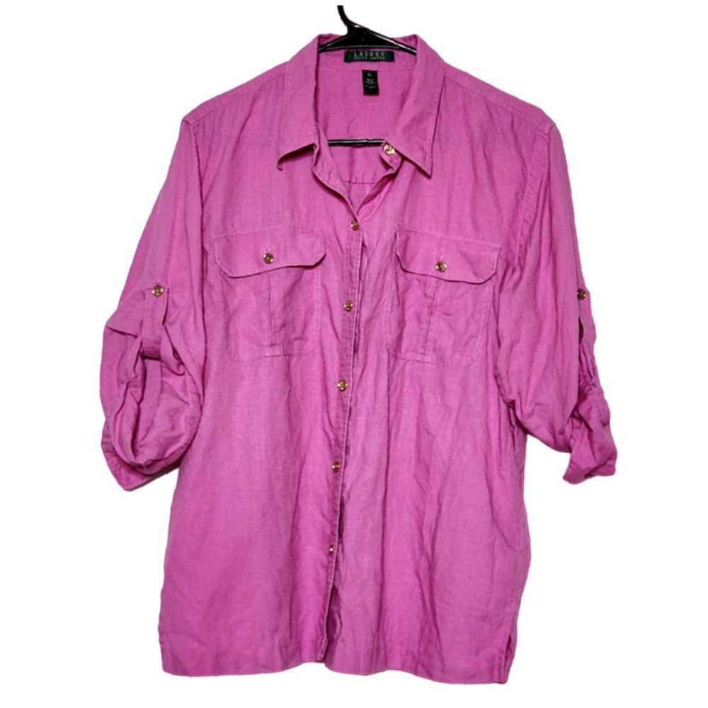 Ralph Lauren Ralph Lauren Classic Fit Pink 100 Pe… - image 1