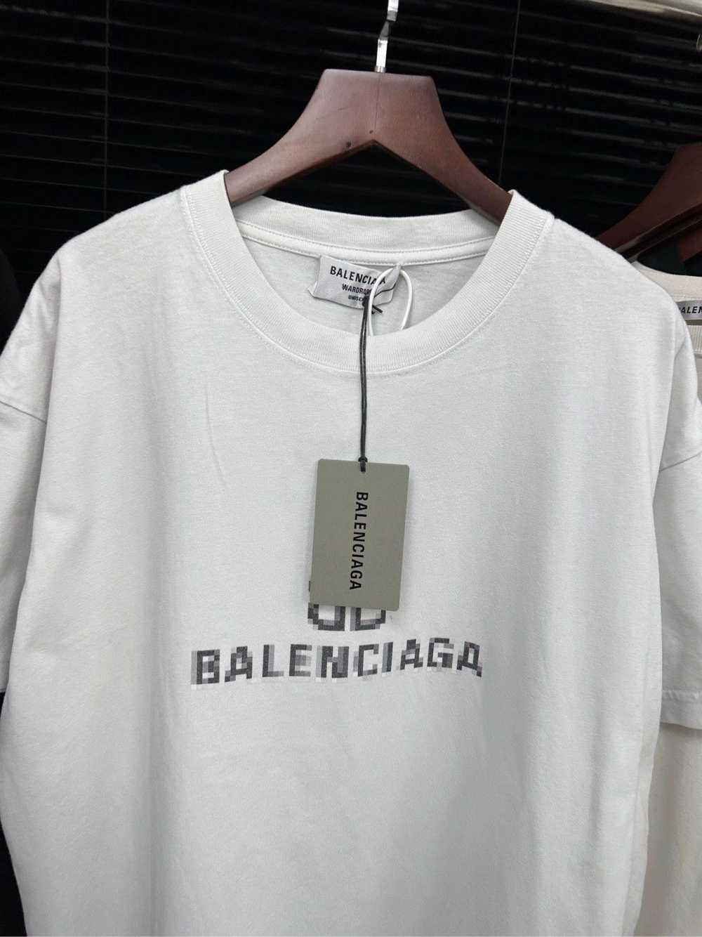 Balenciaga Balenciaga Mosaic Logo Letter White Sh… - image 3