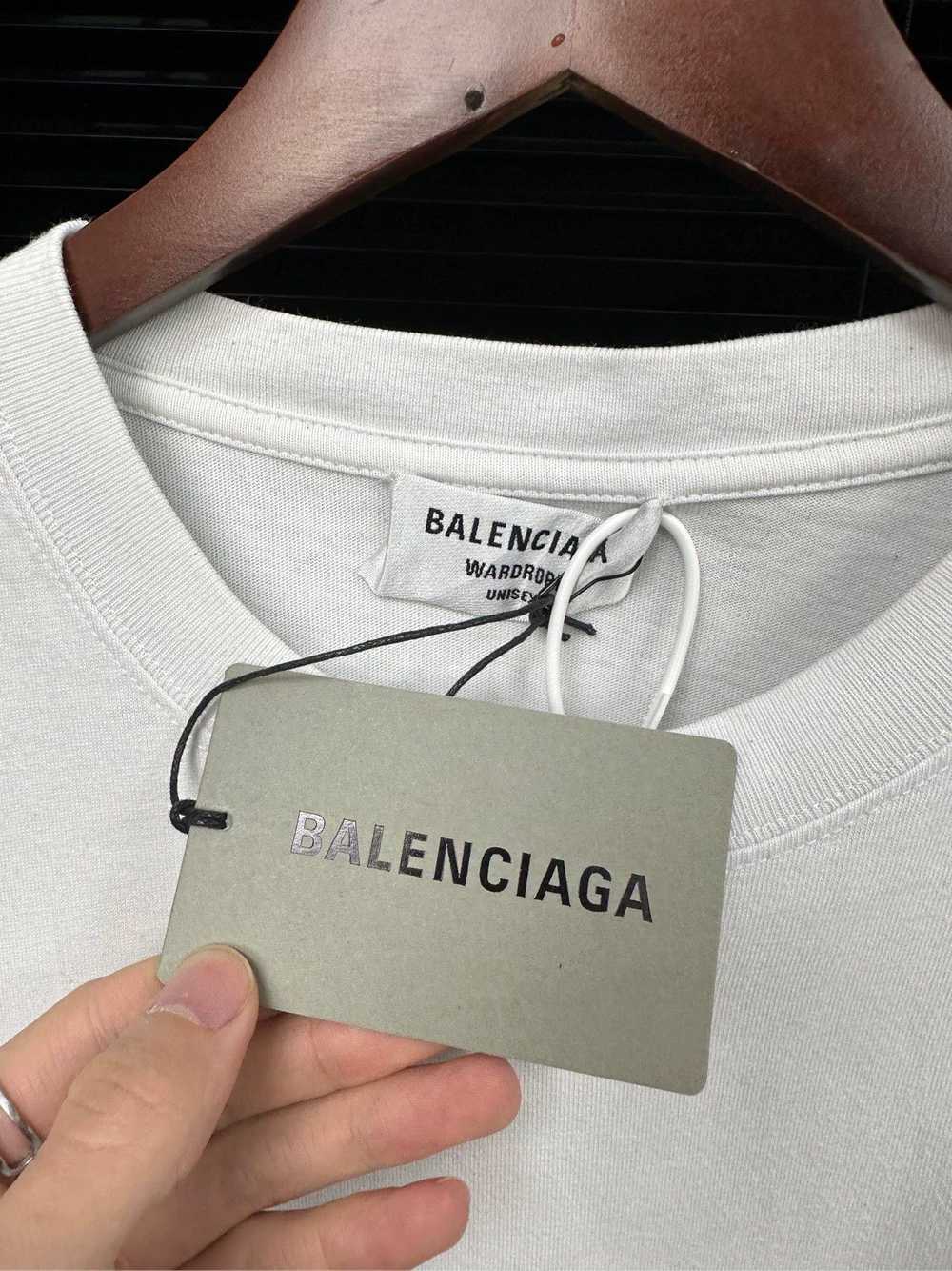 Balenciaga Balenciaga Mosaic Logo Letter White Sh… - image 4