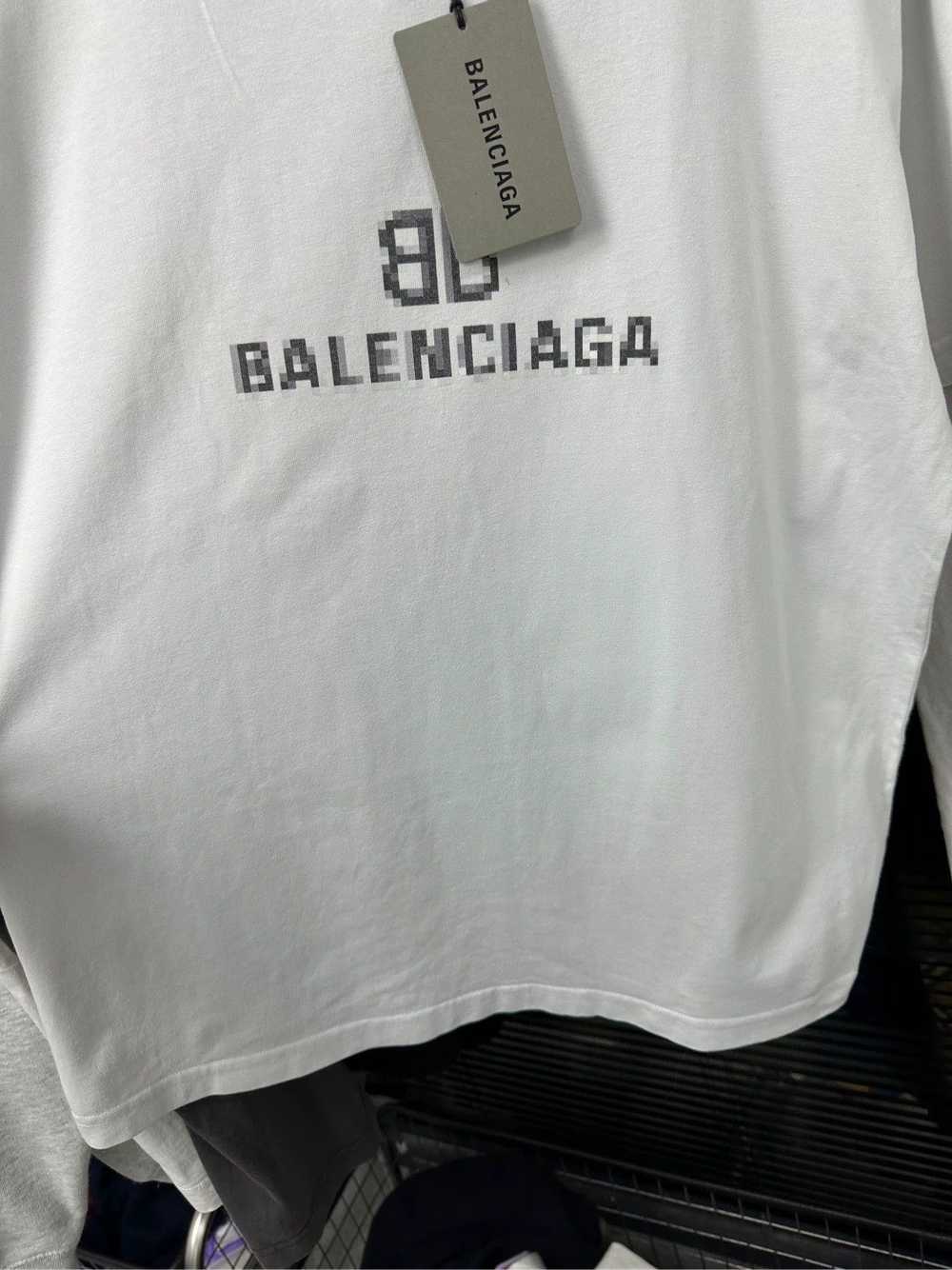 Balenciaga Balenciaga Mosaic Logo Letter White Sh… - image 5