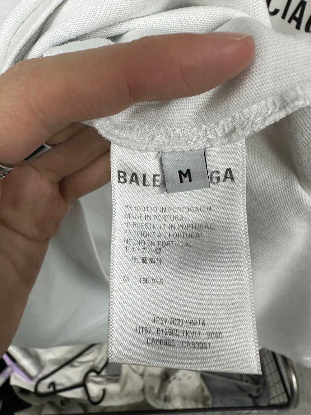 Balenciaga Balenciaga Mosaic Logo Letter White Sh… - image 8