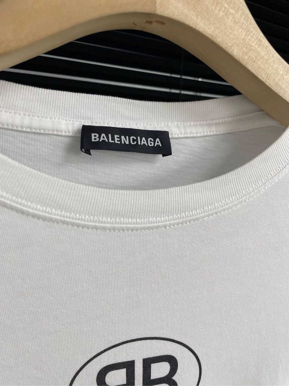 Balenciaga Balenciaga Double B Letter White Short… - image 2