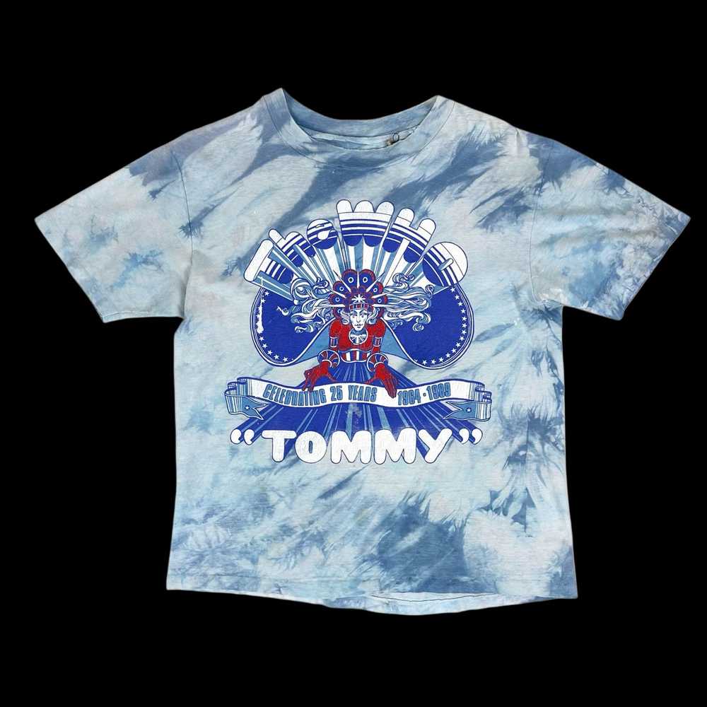 Band Tees × Vintage 1989 the who tommy blue tie d… - image 1