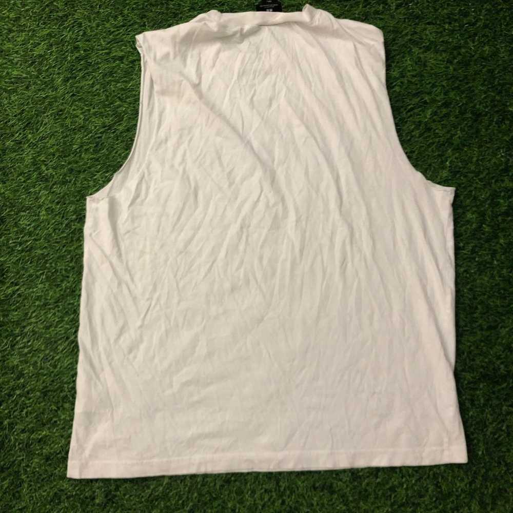 H&M White Jaws Shark Graphic Muscle Tee - image 2