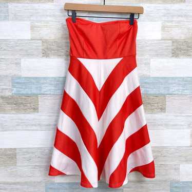 Other Judith March Chevron Strapless Fit & Flare D