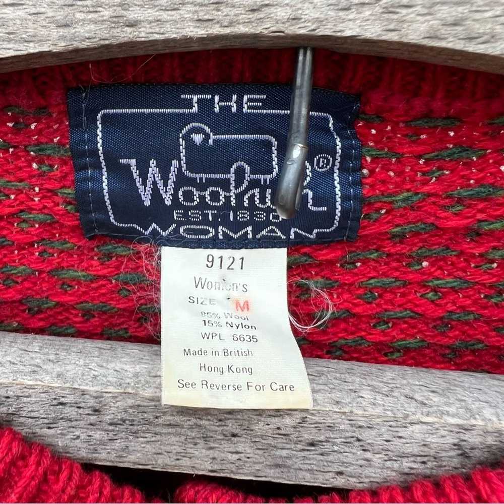 Woolrich Woolen Mills Woolrich Woman red green kn… - image 3