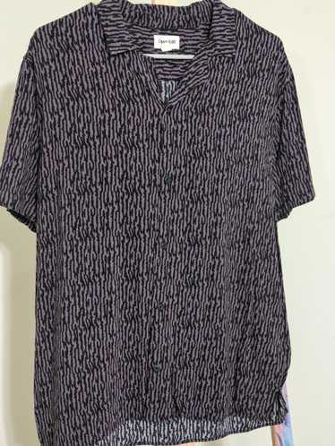 Nordstrom Open edit Zebra Print Short Sleeve Butt… - image 1