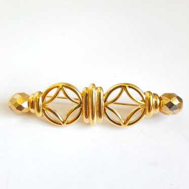 Givenchy GIVENCHY Vintage Gold Plated Brooch Pin … - image 1