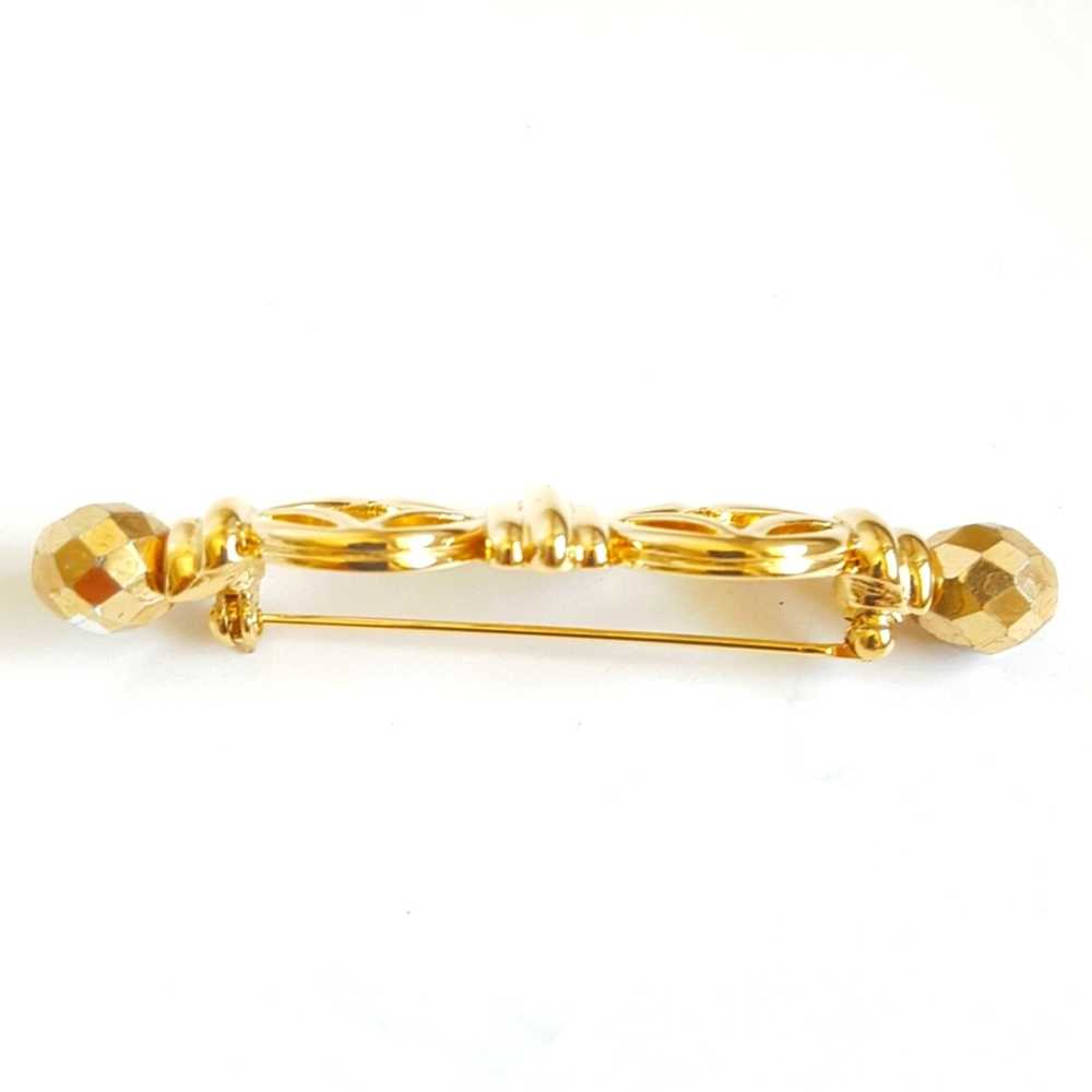 Givenchy GIVENCHY Vintage Gold Plated Brooch Pin … - image 6