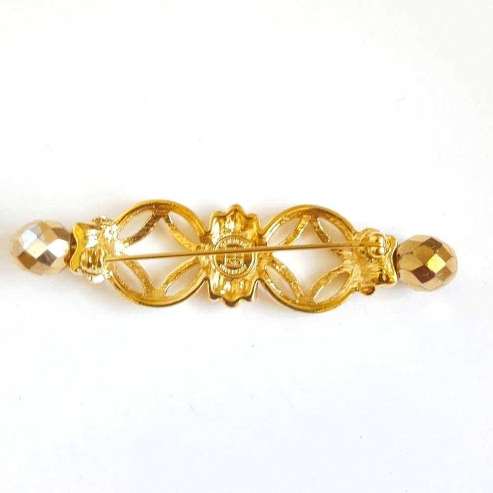 Givenchy GIVENCHY Vintage Gold Plated Brooch Pin … - image 7