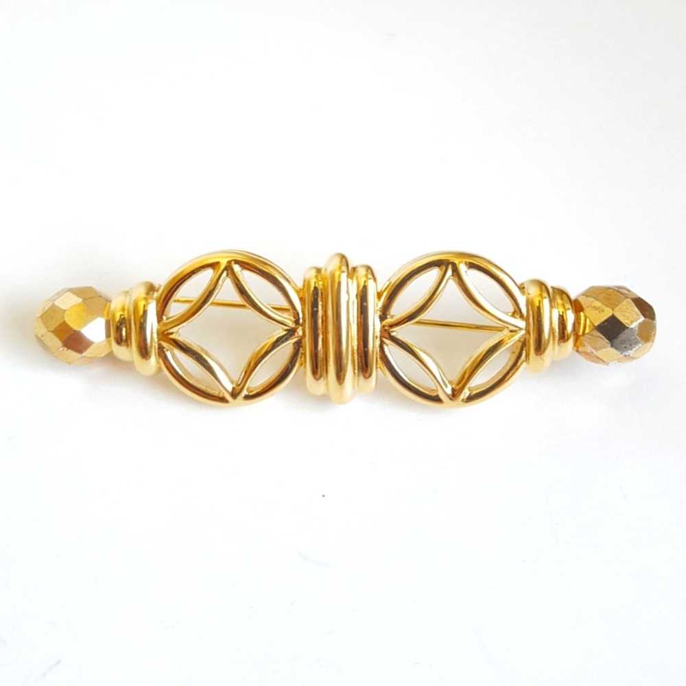 Givenchy GIVENCHY Vintage Gold Plated Brooch Pin … - image 8