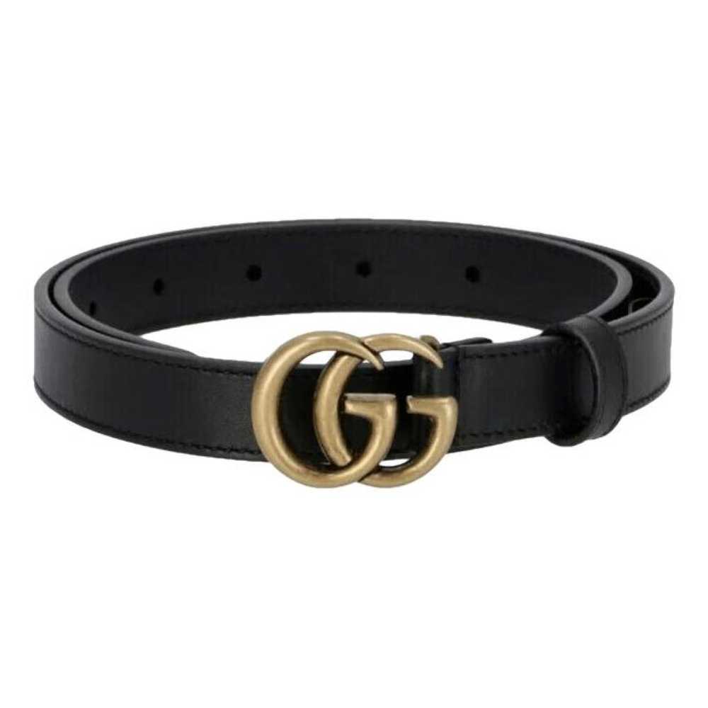 Gucci Gg Buckle leather belt - image 1