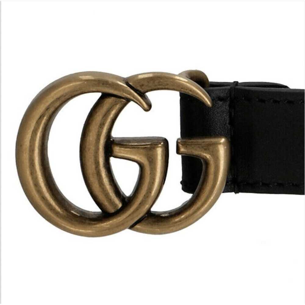 Gucci Gg Buckle leather belt - image 3