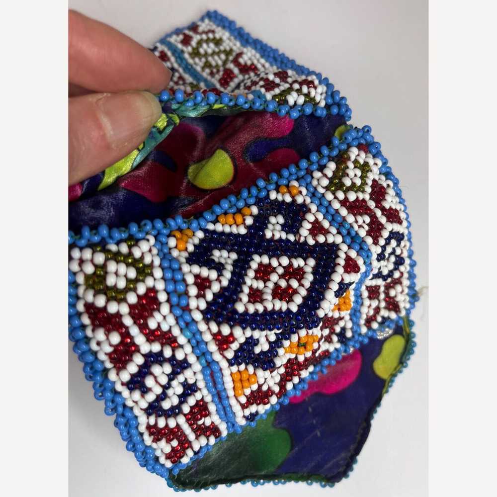 Other VINTAGE Handmade BEADED Foldover Wallet - image 5