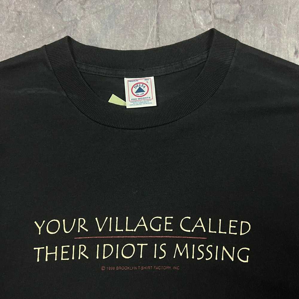 Delta × Humor × Vintage 90s Black Text Village Id… - image 2