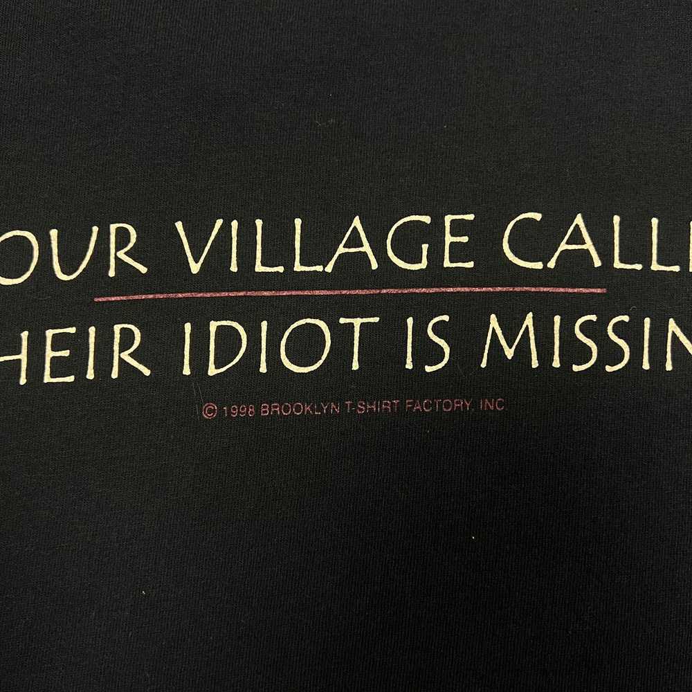 Delta × Humor × Vintage 90s Black Text Village Id… - image 4