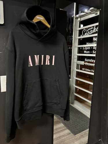 Amiri AMIRI core logo pink black hoodie