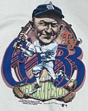 Detroit Tigers Ty Cobb Caricature Tshirt Sz L - image 1