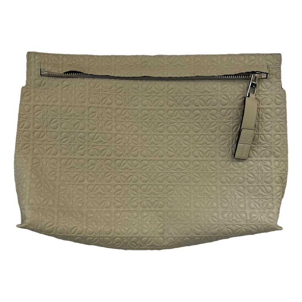 Loewe T Pouch leather clutch bag - image 1