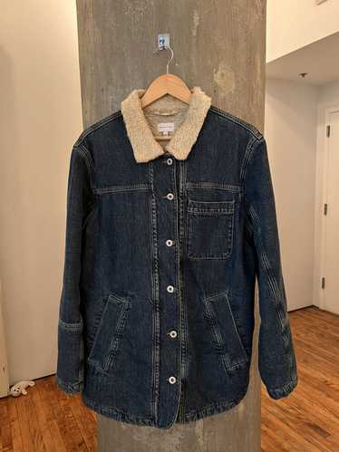 Gant Gant Denim Chore Jacket Sherpa Lined