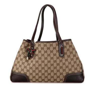 Brown Gucci GG Canvas Princy Tote Bag