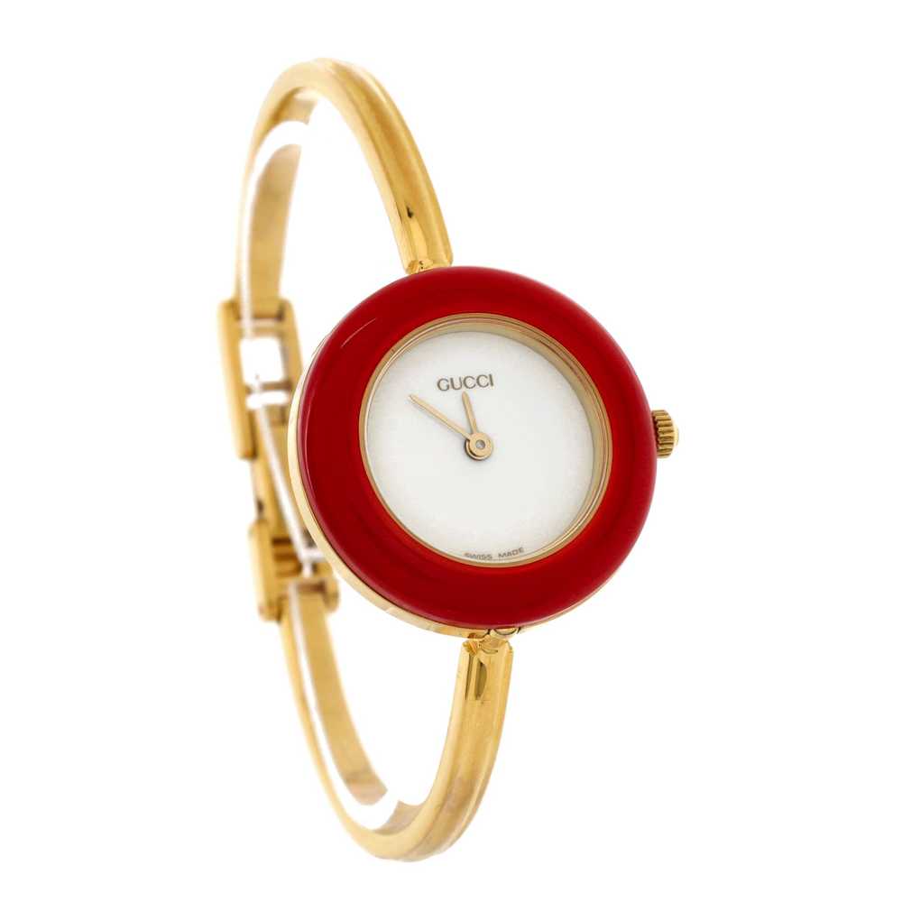 GUCCI 1100 Interchangeable Bezel Bangle Quartz Wa… - image 2