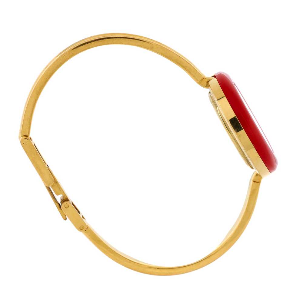 GUCCI 1100 Interchangeable Bezel Bangle Quartz Wa… - image 3