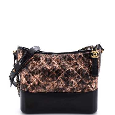 CHANEL Gabrielle Hobo Quilted Metallic Crumpled G… - image 1