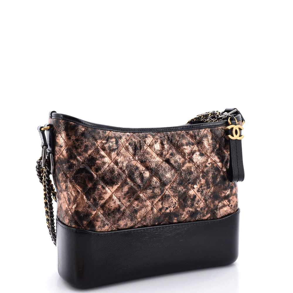 CHANEL Gabrielle Hobo Quilted Metallic Crumpled G… - image 3