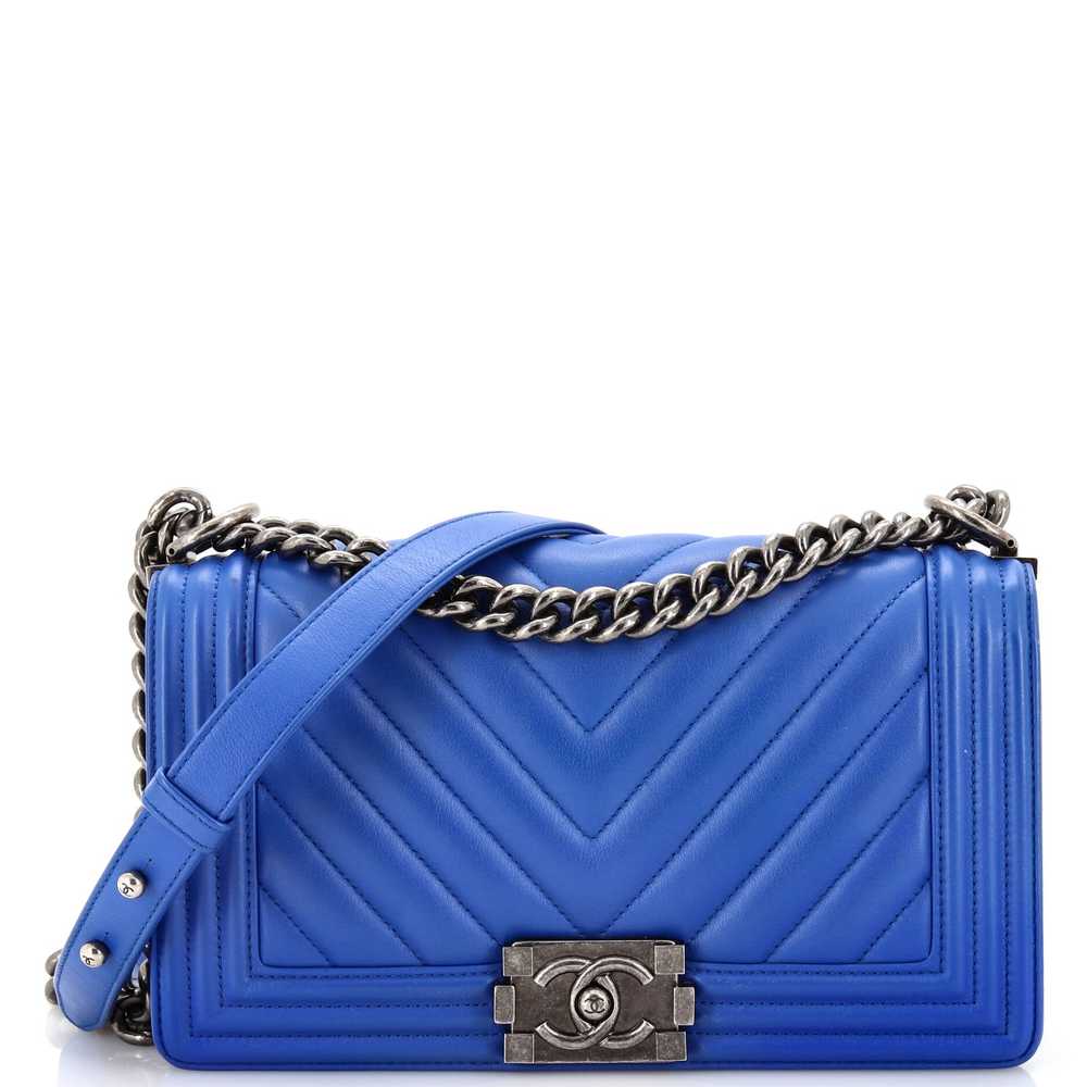 CHANEL Boy Flap Bag Chevron Calfskin Old Medium - image 1