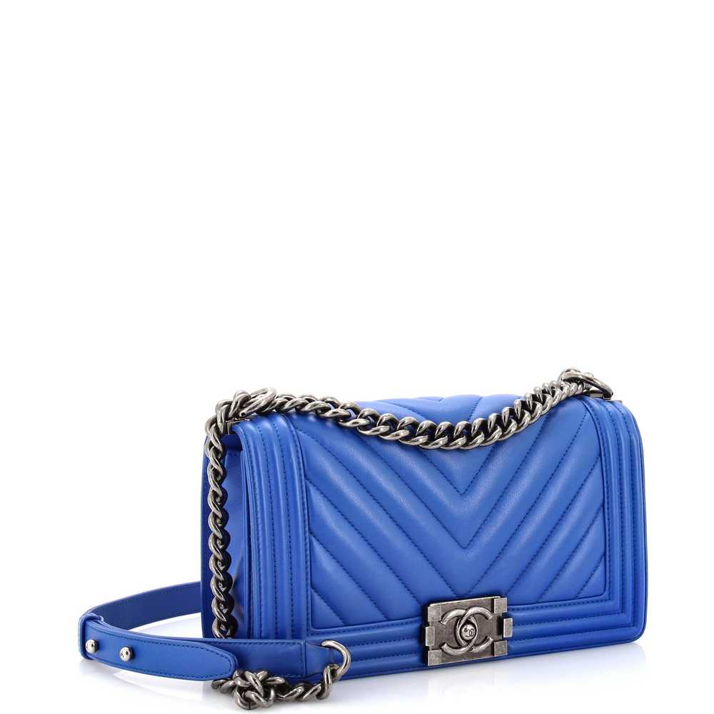 CHANEL Boy Flap Bag Chevron Calfskin Old Medium - image 3