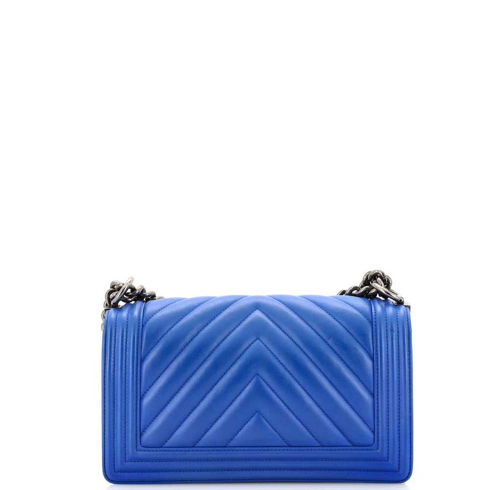 CHANEL Boy Flap Bag Chevron Calfskin Old Medium - image 4