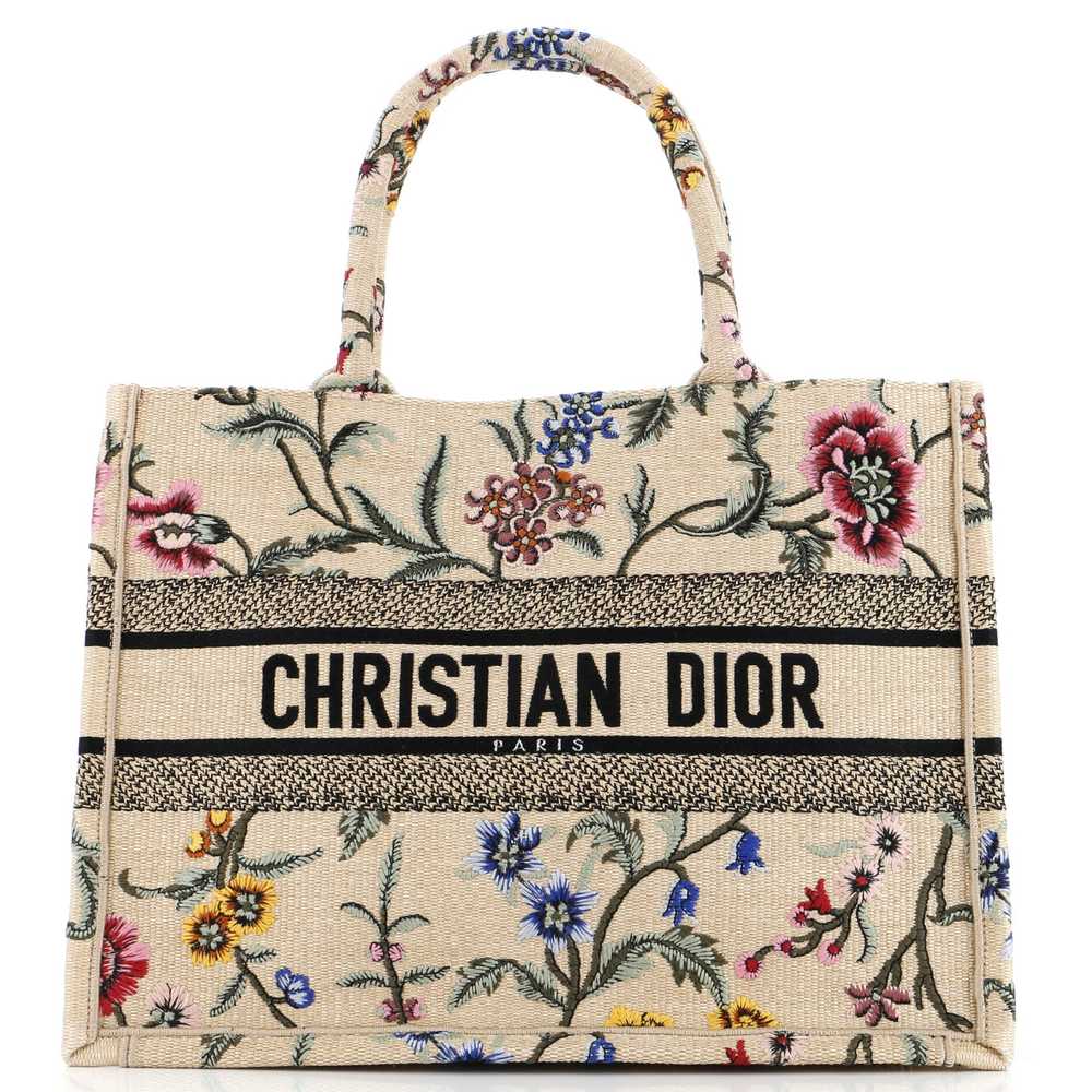 Christian Dior Book Tote Embroidered Canvas Medium - image 1