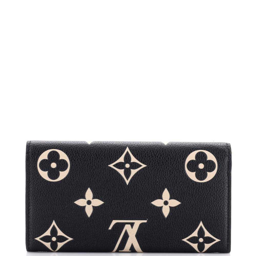 Louis Vuitton Sarah Wallet NM Bicolor Monogram Em… - image 3