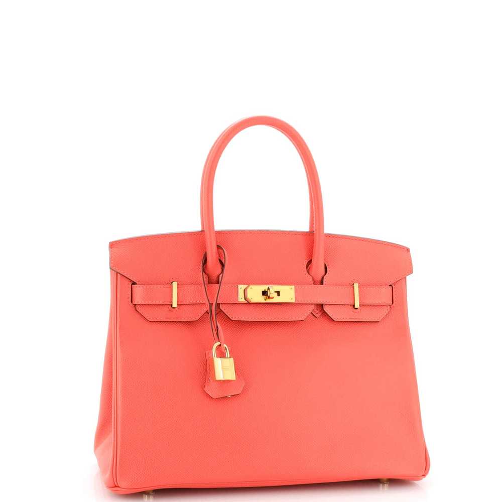 Hermes Birkin Handbag Rose Jaipur Epsom with Gold… - image 2