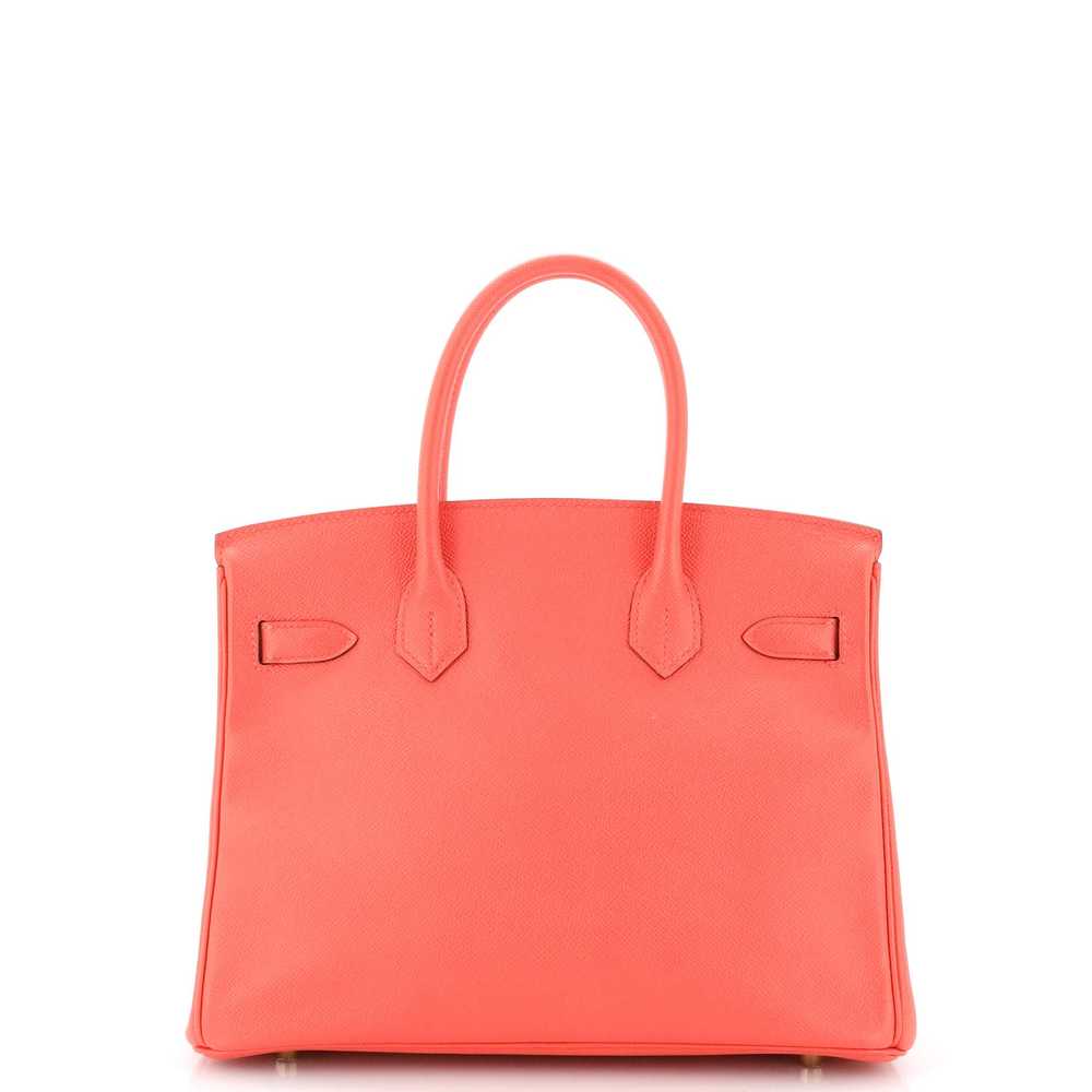 Hermes Birkin Handbag Rose Jaipur Epsom with Gold… - image 3