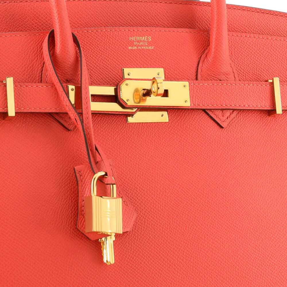 Hermes Birkin Handbag Rose Jaipur Epsom with Gold… - image 5