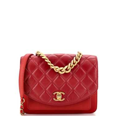 CHANEL Chain Handle Flap Bag Quilted Calfskin wit… - image 1