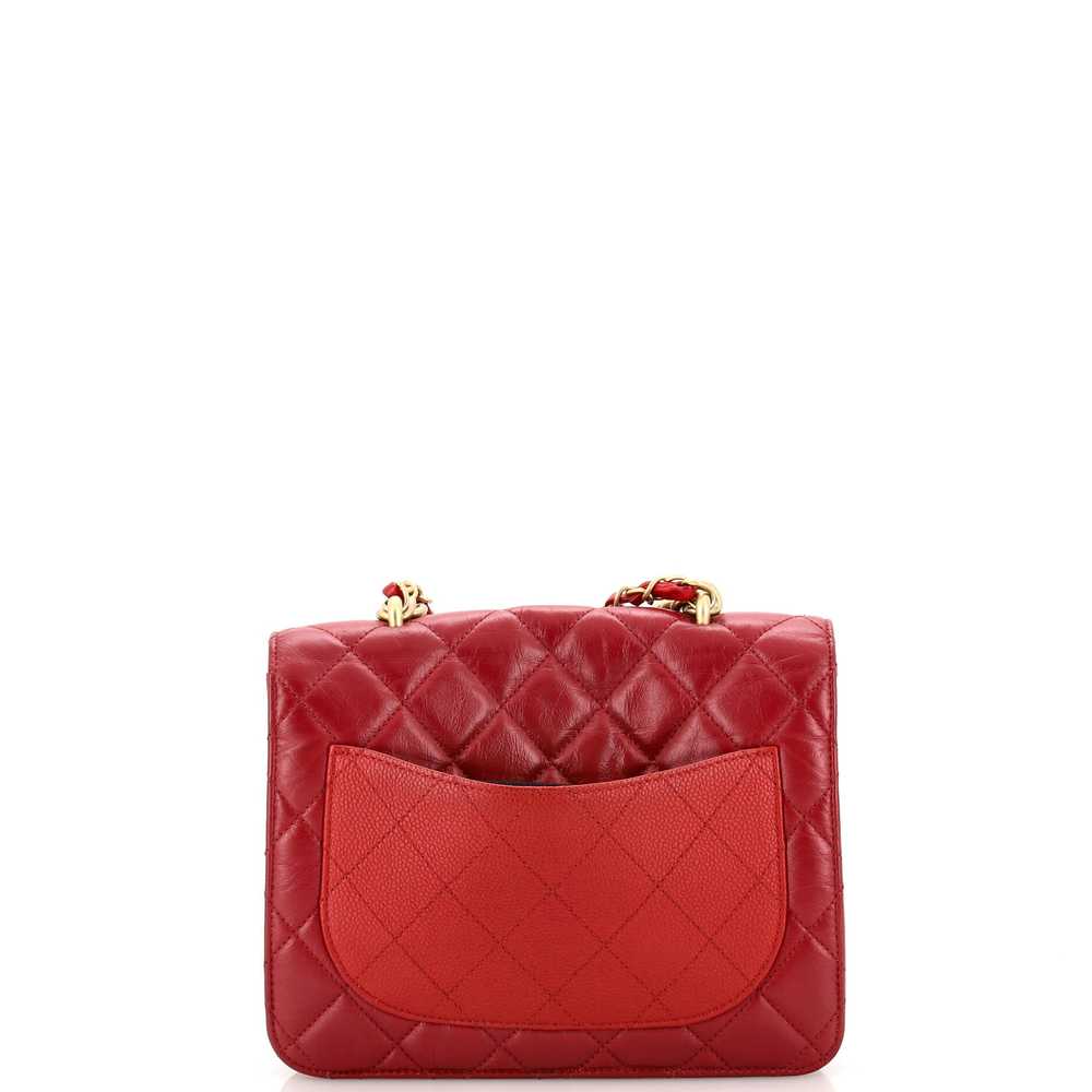 CHANEL Chain Handle Flap Bag Quilted Calfskin wit… - image 3