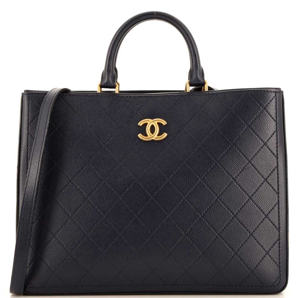 CHANEL So Light Shopping Tote Quilted Caviar Large - image 1