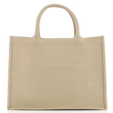 Christian Dior Book Tote Embossed Leather Medium