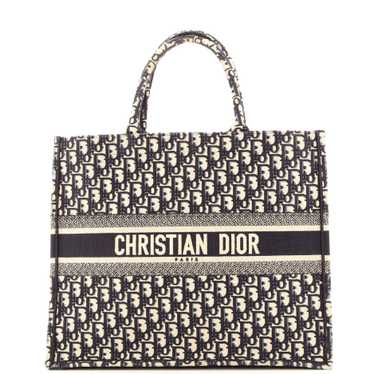 Christian Dior Book Tote Oblique Canvas Large