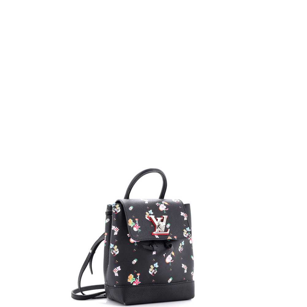 Louis Vuitton Lockme Backpack Floral Printed Leat… - image 2