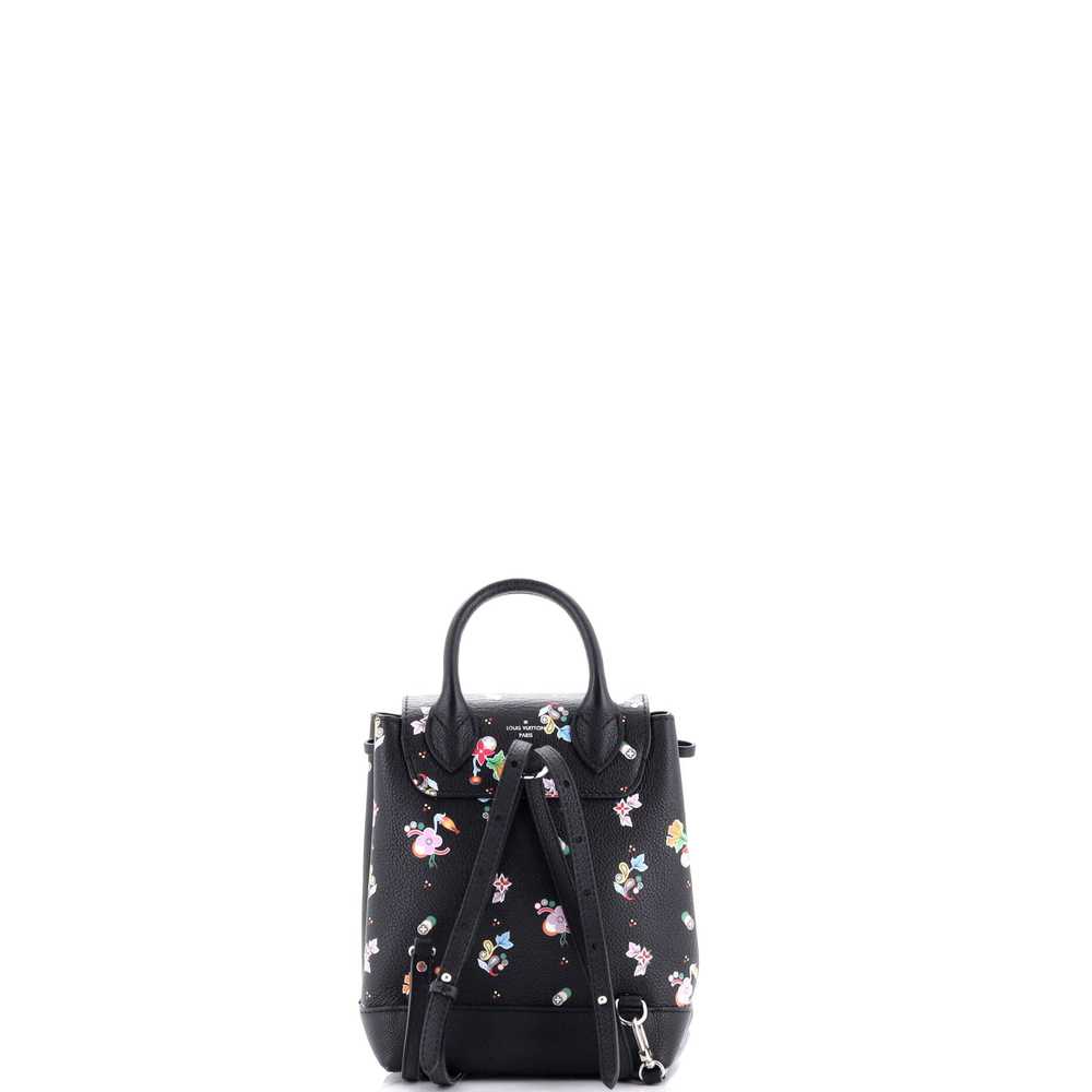 Louis Vuitton Lockme Backpack Floral Printed Leat… - image 3