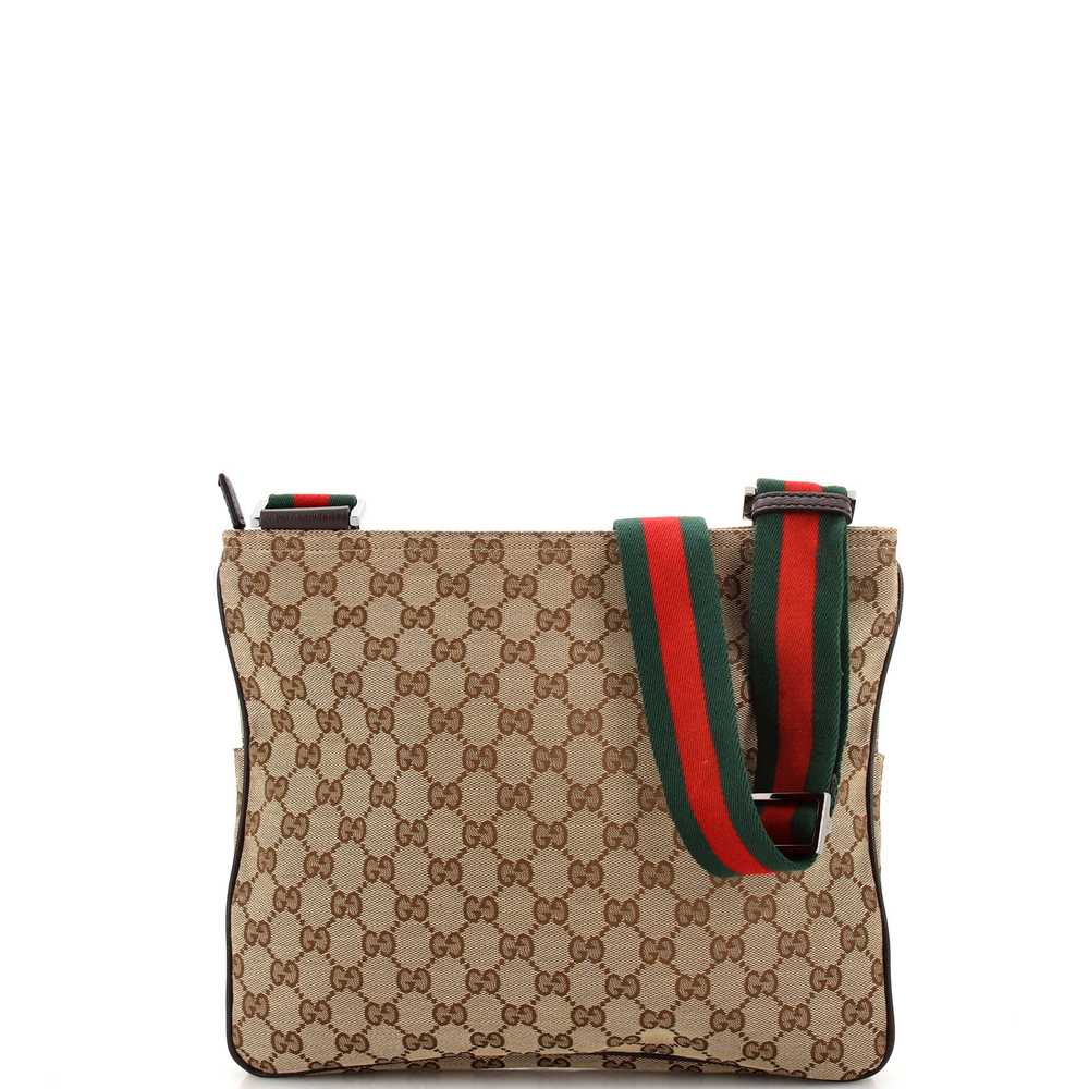 GUCCI Front Pocket Messenger Bag GG Canvas Medium - image 3