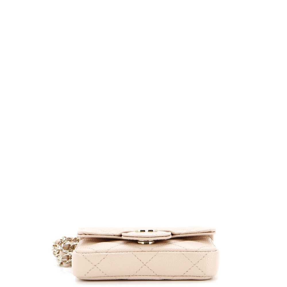 CHANEL Classic Flap Chain Belt Bag Quilted Caviar… - image 5