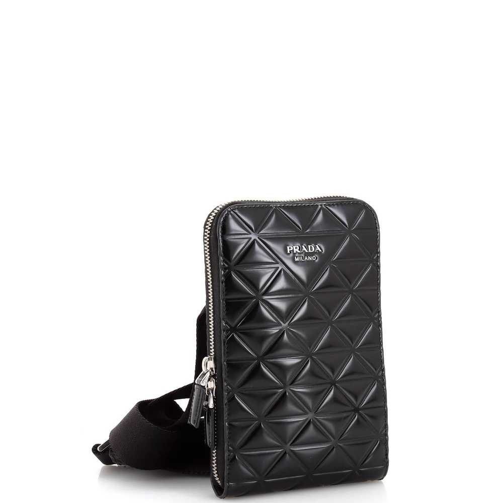 PRADA Symbole Phone Holder Crossbody Bag Embossed… - image 2