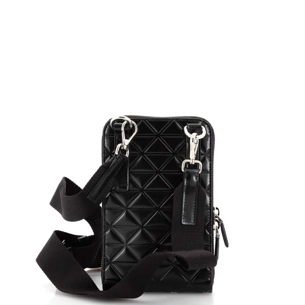 PRADA Symbole Phone Holder Crossbody Bag Embossed… - image 3